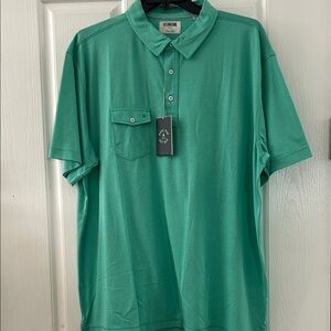Linksoul Lab Green Pocket Polo Shirt